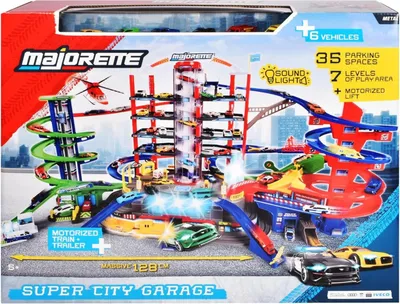 Produktbild von Majorette Super City Garage mit 6 Fahrzeugen