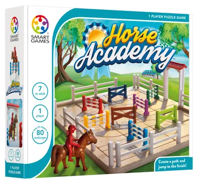 Produktbild von Smart Games Horse Academy – Denkspiel – Pferde – Springparcours