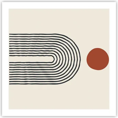 Produktbild von Poster - Poster ohne Rahmen - Abstraktion Grafik Linien - 60x60 cm - Wand Bild - Wanddeko - Wandbilder - Kunstposter - Wandposter - Bilder - Kunstdruck - Wanddekoration - Wandbild - P2XAC60x60-5035