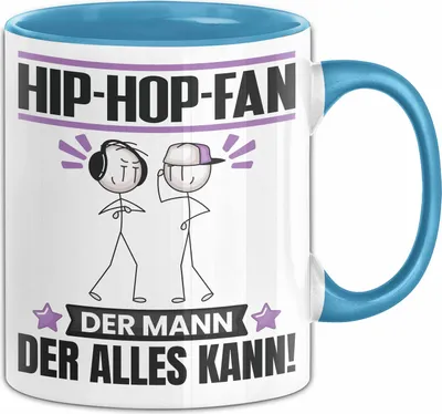 Produktbild von Hip-Hop-Fan Tasse Geschenk für Hip-Hop-Fan Der Mann Der Alles Kann Geschenkidee zum Geburtstag (Blau)