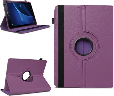 Produktbild von Schutzhülle für Samsung Galaxy Tab A6 10.1 2016 2019 Tablet Hülle Tasche DrehbarFarben:Lila