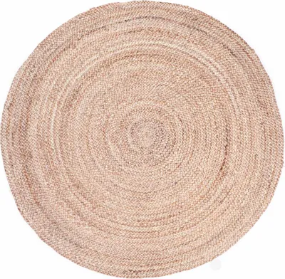 Zdjęcie produktu dla Okrągły pleciony dywan jutowy Abril 90cm