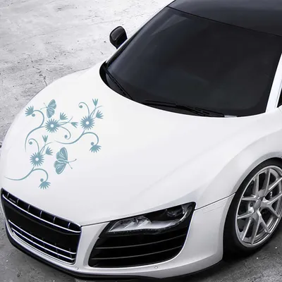 Produktbild von Aufkleber - Autoaufkleber "Blumenranke Tina" 40cm x 40cm pastelltürkis - Tuning Carystyling Heckscheibe Auto