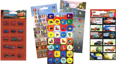 Produktbild von Sticker Cars Set ABC + BOOK + 3D Lenticular