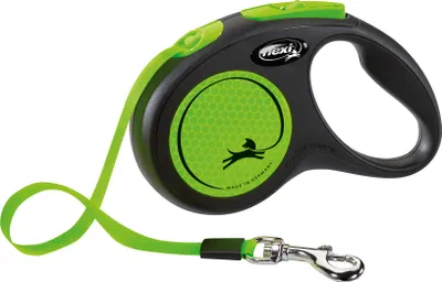 Produktbild von Flexi New Classic Neon Gurt-Roll-Leine - S / Grün