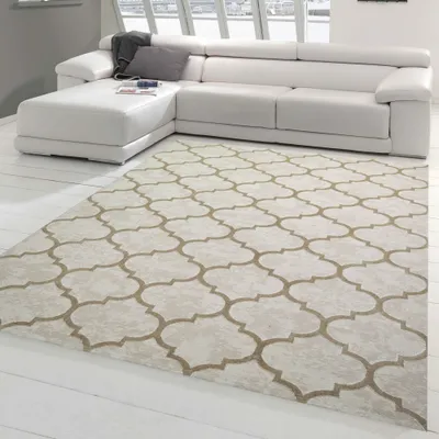 Immagine prodotto di Tappeto da camera con motivo marocchino in beige Dimensioni - 200 x 290 cm