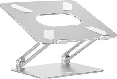 Image de Support pour ordinateur portable réglable avec ventilation, 10 à 17 pouces, argent