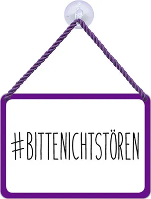 Produktbild von Blechschild: bitte nicht stören, 16 x 11 cm, Blechschilder