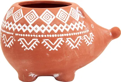 Produktbild von Sass & Belle Terracotta Übertopf Blumentopf Igel