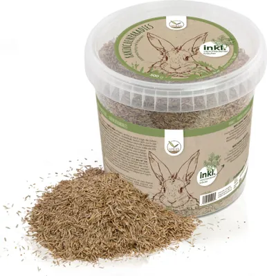 Produktbild von Kaninchenwiese Samen - Kleintierwiese Saatgut für die ganzjährige Anzucht von frischem Zusatzfutter für Kaninchen und andere Kleintiere (500g)