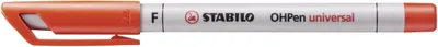 Image de Stylo pour transparents - STABILO OHPen universal - hydrosoluble fin - stylo individuel - rouge
