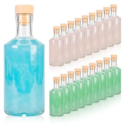 Zdjęcie produktu dla SUPERBUTELKI - 40x Butelki szklane na alkohol Gin 500ml Butelka na rum, nalewki, wino, likier