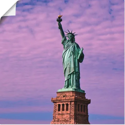 Produktbild von ARTland Poster Freiheitsstatue Größe: 30x30 cm