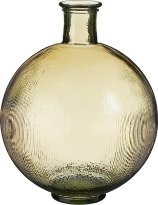 Produktbild von Mica Decorations Firenza Glasflasche - H42 x Ø34 cm - Recyceltes Glas - Hellbraun