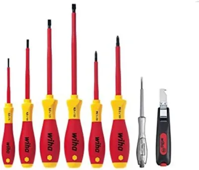 Produktbild von Wiha VDE Schraubendrehersatz + Messer 8 tlg. 29897
