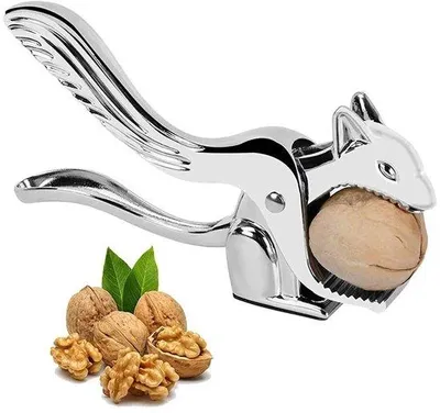 Image de Ibenzoa® : Casse-noix multifonctionnel en acier inoxydable et alliage de zinc, avec poignée antidérapante, dimensions 17,5 x 7,8 cm – idéal pour les noix, les noisettes, les amandes et les pinces de crabe/homard