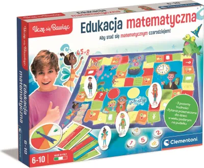 Zdjęcie produktu dla Clementoni Edukacyjna Gra Planszowa Matematyka dla Dzieci