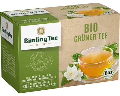 Immagine prodotto di Tè verde biologico Bünting (20 x 1,75 g)