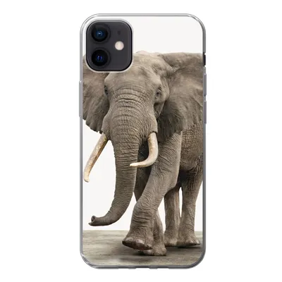 Produktbild von MuchoWow® Handyhülle Schutzhülle Hülle für iPhone 12 mini Elefant - Kinder - Tiere - Mädchen Silikon Softcase Handy Hülle - Bild