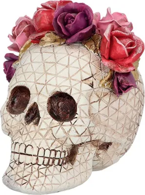 Produktbild von Boland - Totenkopf Deko mit Rosen