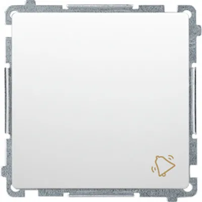 Zdjęcie produktu dla Kontakt-Simon BMD1.01/11, Przyciskany przełącznik, Plastik, Biały, IP20, IP44, 250 V, 10 A
