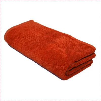 Produktbild von GLAESERhomestyle Duschtuch | 3er Set | 70 x 140 cm | Rot-orange | 100% Baumwolle