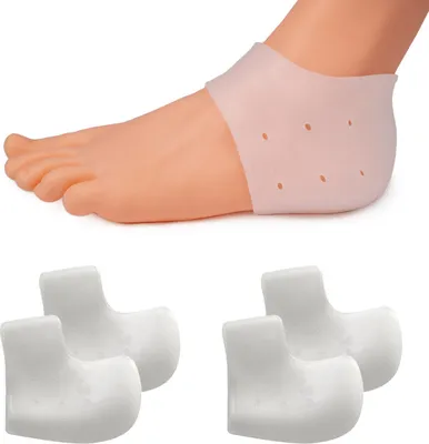 Produktbild von biped HEALTH 2 Paar Gel Fersenpolster Socken z2800(transparent)