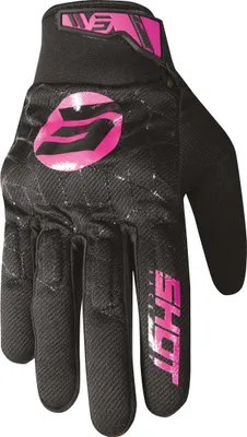 Image de Gants de motocross Shot Drift Spider, noir/rose, 10
