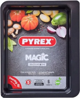 Image de PYREX - MAGIC - Plat à four rectangulaire en métal 30 * 23m