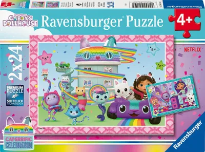 Image de Ravensburger Puzzle La maison de poupée de Gabby, 2x24pcs.