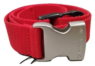 Immagine prodotto di Calvin Klein - Cintura per bambini, logo NA302 (S-M) (rosso fuoco)