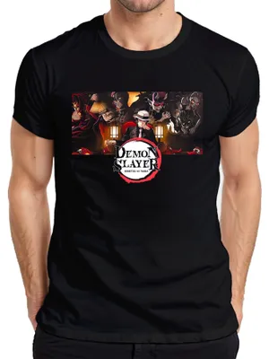 Obrázok produktu pre Demon Slayer Kimetsu no Yaiba Anime Muzan Demon Cosplay Gift Pánske tričko, čierne, S