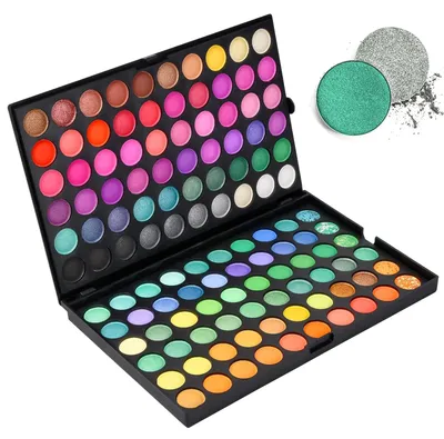Image de Palette de fards à paupières avec 120 couleurs et une pigmentation intense