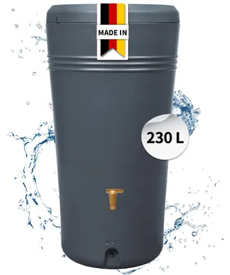 Imagen del producto de 4rain AZURA 2en1 depósito de agua de lluvia 230 L graphite grey incl. jardinera, Imagen generada por IA