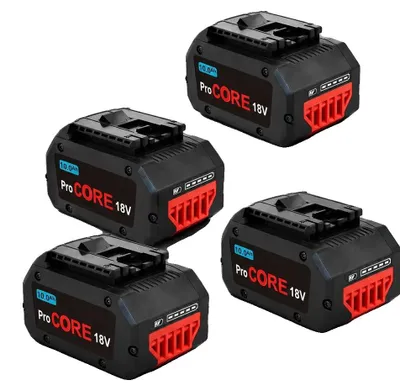Obrázek produktu pro Baterie pro elektrické nářadí, 10,0 Ah, kompatibilní s lithium-iontovými články, 4 kusy, 18 V