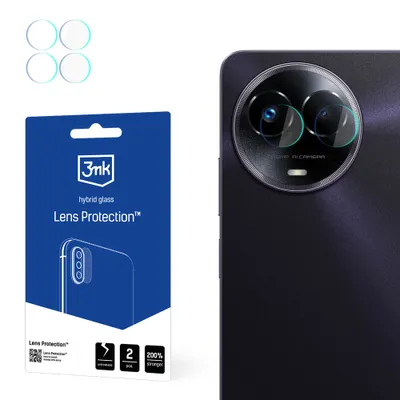Produktbild von 3mk Hybridglas Lens Protection für Realme 11 5G  Kamera Objektiv Kameralinse 0,16mm 6H (4 Stück)