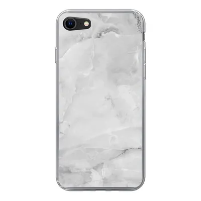 Produktbild von MuchoWow® Handyhülle Schutzhülle Hülle für iPhone SE 2020 Marmor - Stein - Weiß - Grau - Marmoroptik Silikon Softcase Handy Hülle - Kartenbesitzer