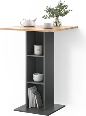 Produktbild von Bartisch Livinity Regusa Goldkraft Eiche/Anthrazit 75 x 75 cm, Model 55909