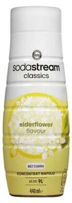 Produktbild von Sirup SodaStream Classics Elderflower Zero (für SodaStream Sprudelwasserbereiter), 440 ml