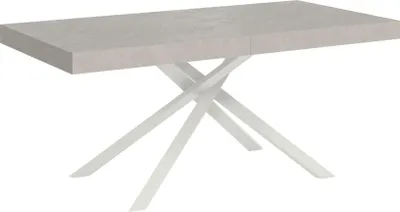 Immagine prodotto di ITYHOME - Tavolo allungabile 180/284x90 cm Karida cashmere gambe bianche