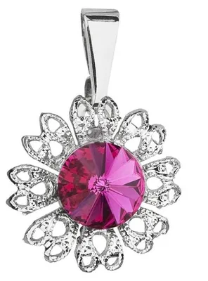 Immagine prodotto di Ciondolo scintillante con cristallo Swarovski Flower 54032.3 fucsia