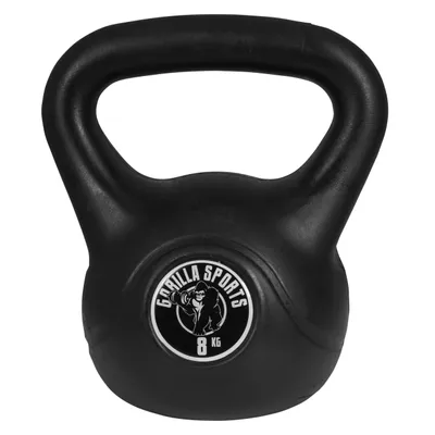 Produktbild von GORILLA SPORTS® Kettlebell - 8 kg Gewichte, aus Kunststoff - Kugelhantel, Schwunghantel, Kugelgewicht