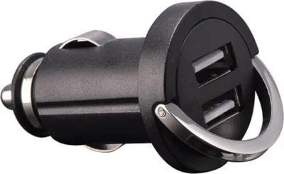 Produktbild von Velleman USB-Ladegerät für das Auto, mit 2 USB-Anschlüssen, 5 V 2,1 A, 10.5 W max., klappbarem