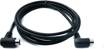 Produktbild von SYSTEM-S S-Video Kabel 50 cm Din 4 Pin Stecker zu Stecker Dual Winkel