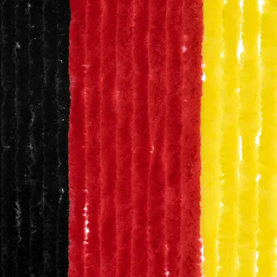 Image de Moritz Rideau velours en chenille 100 x 200 cm noir-rouge-doré Rideau de porte comme moustiquaire pour le camping caravane