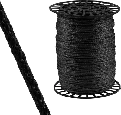 350m Polyester-Seil Ø 4mm auf Rolle Universalseil Kordel schwarz