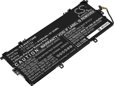Produktbild von TECHTEK Laptop Akkus Kompatibel mit [Asus] U3100FAL, UX331FAL, ZenBook 13 UX331FA-A3071T, ZenBook 13 UX331FA-AS51, ZenBook 13 UX331FA-DB71, ZenBook 1