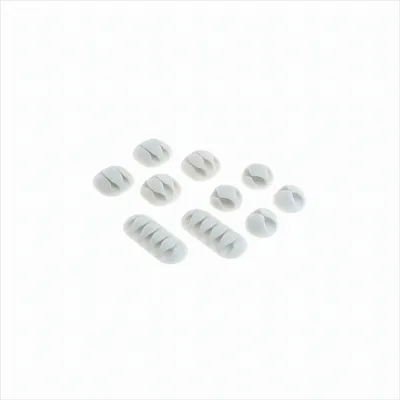 Produktbild von OTB Kabelmanagement - Kabelclips / Kabelhalter - 10er Set weiß