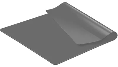 Zdjęcie produktu dla Silikonowa mata, 60x80 cm, szara, antypoślizgowa, odporna na wysokie temperatury, bezpieczna dla kontaktu z żywnością, można myć w zmywarce