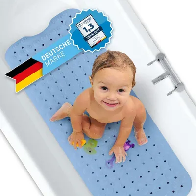 Immagine prodotto di Tappeto da bagno FLIPLINE, 100 x 40 cm - antiscivolo, senza BPA, lavabile in lavatrice